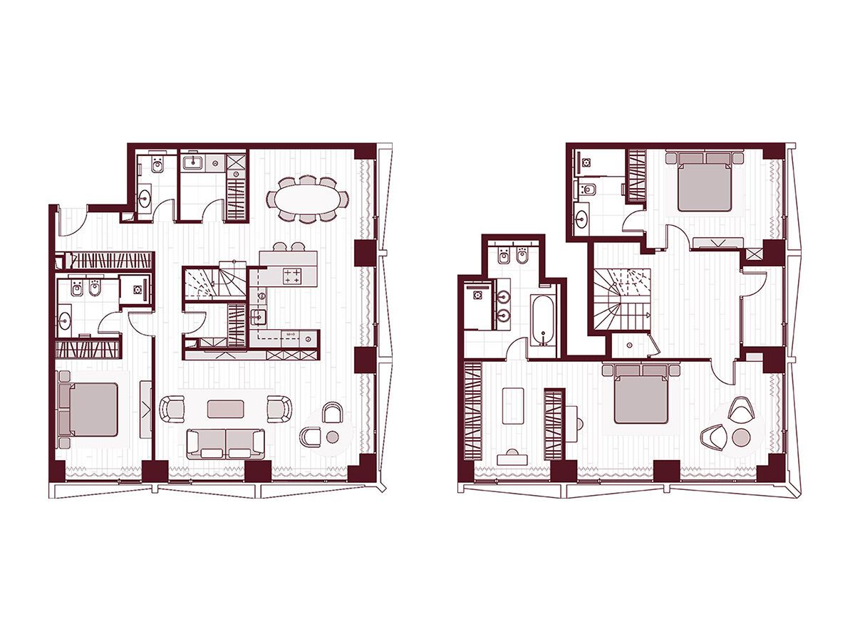 Планировка: 3-комн. квартира 189.50 м² в новостройке ЖК Прайм Парк
