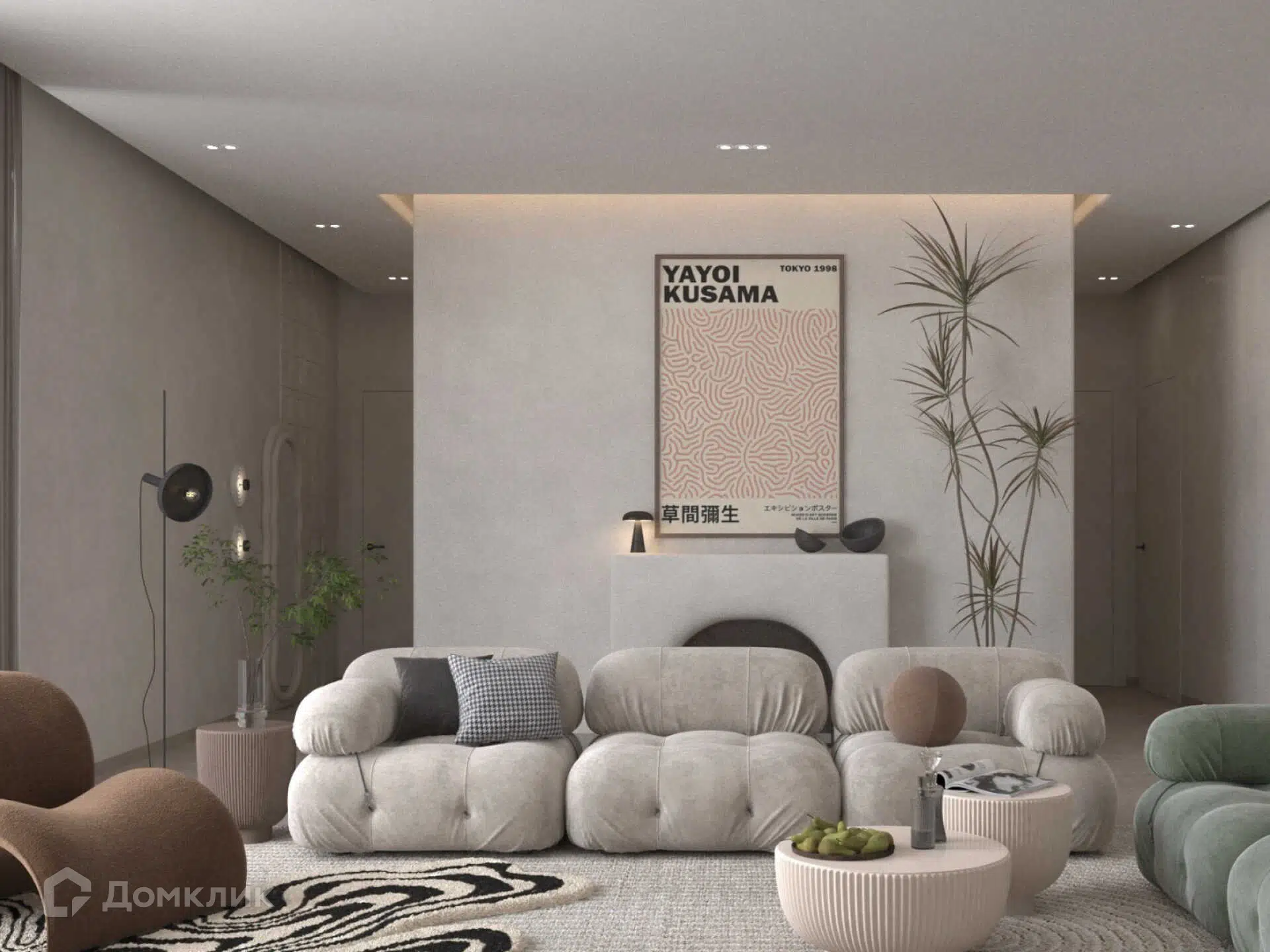 Планировка: 2-комн. квартира 58.30 м² в новостройке Эрмитаж