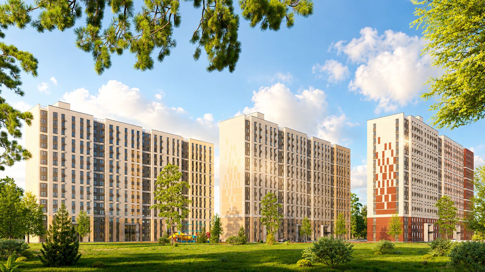 Планировка: 1-комн. квартира 33.58 м² в новостройке Парковый