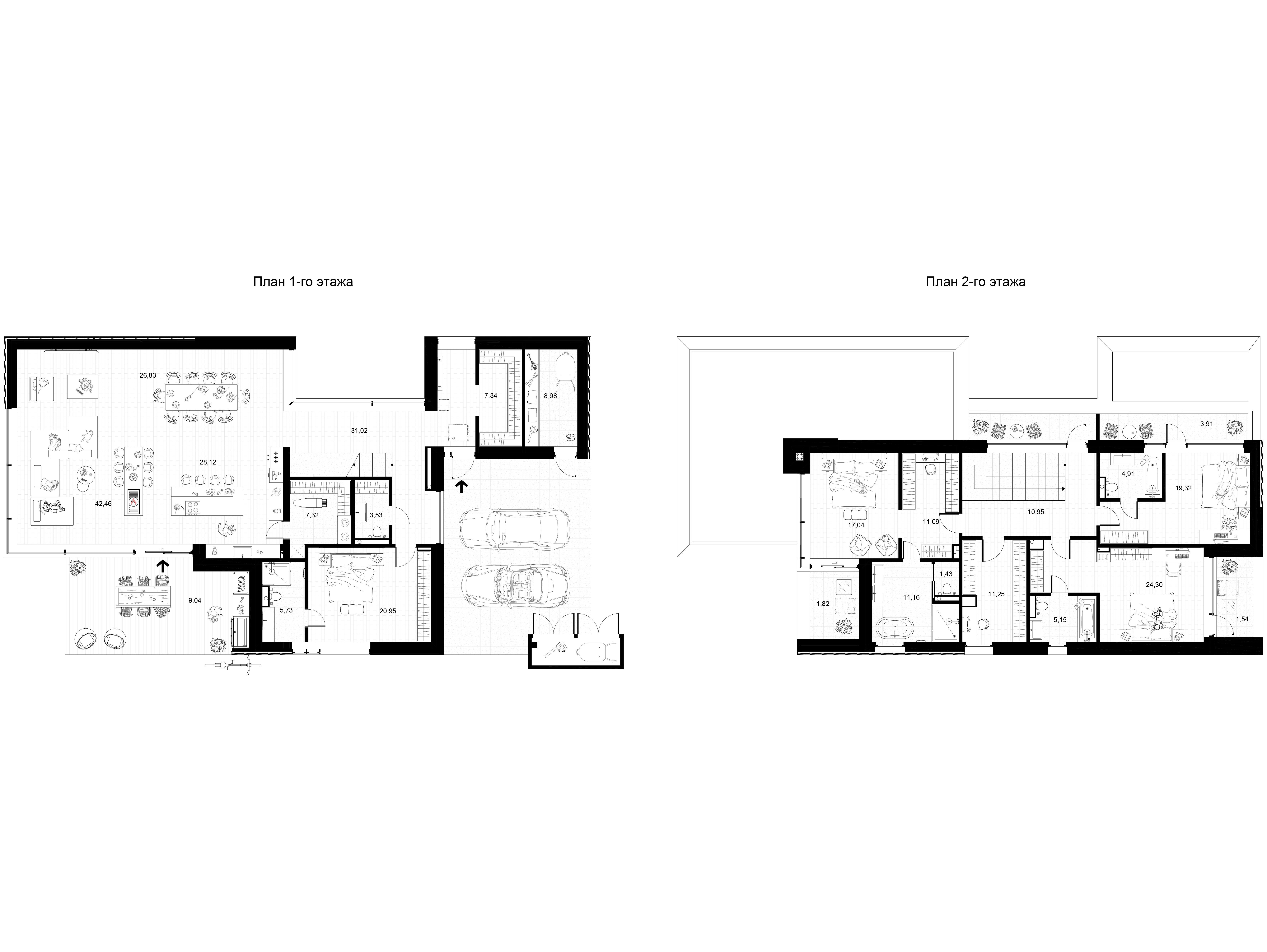 Планировка: 5-комн. квартира 313.23 м² в новостройке КП Мыс