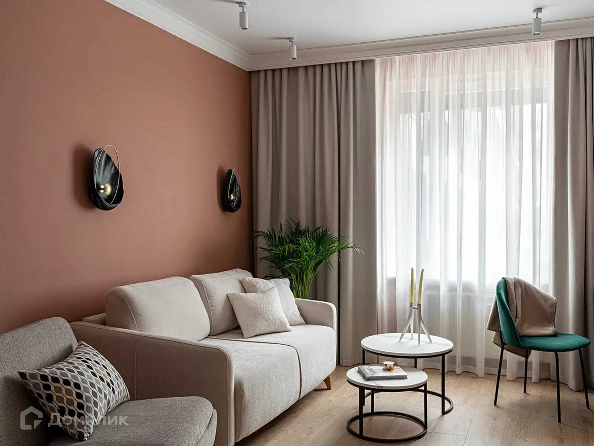 Планировка: 2-комн. квартира 58.80 м² в новостройке Эрмитаж