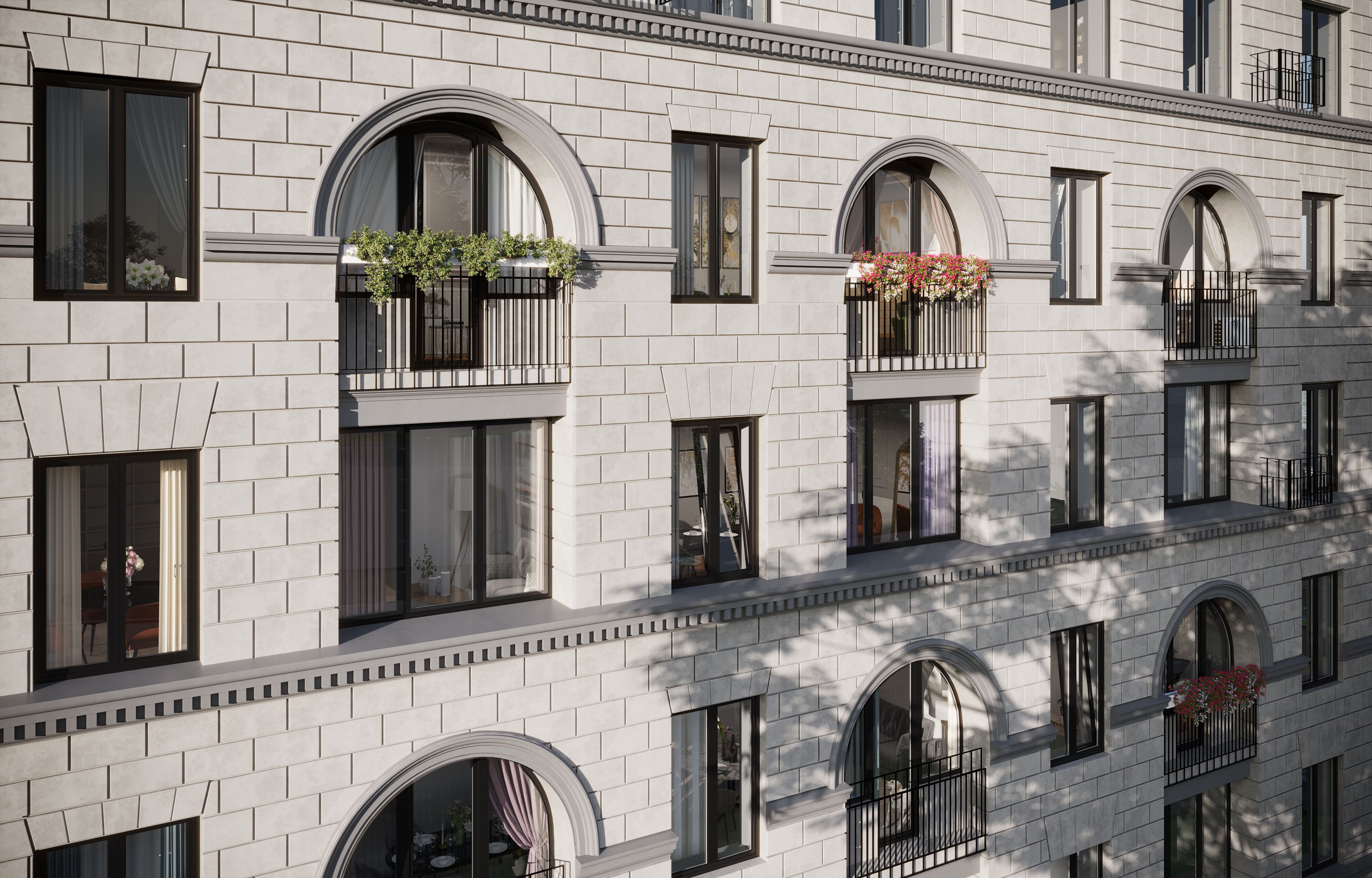 Планировка: 3-комн. квартира 84.10 м² в новостройке Аура