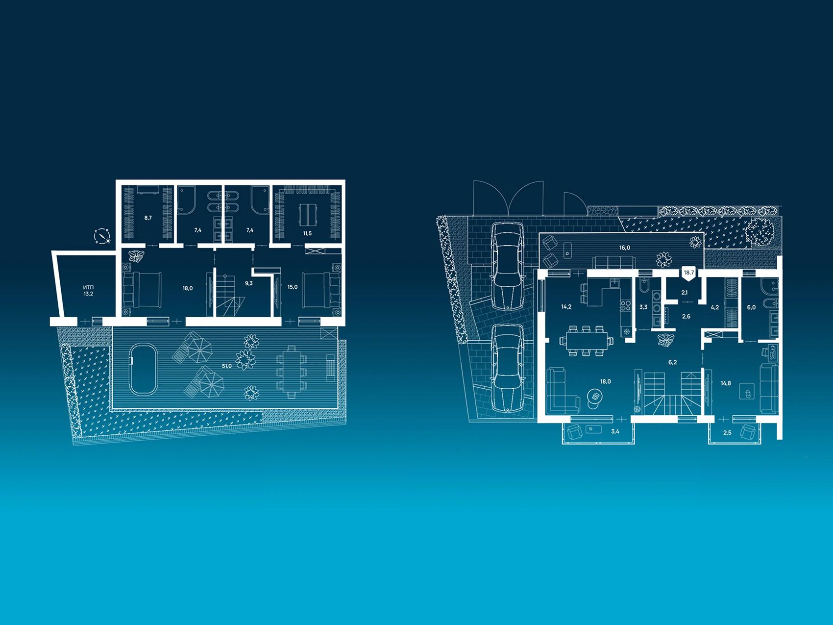 Планировка: 4-комн. квартира 250.90 м² в новостройке Отрада на реке