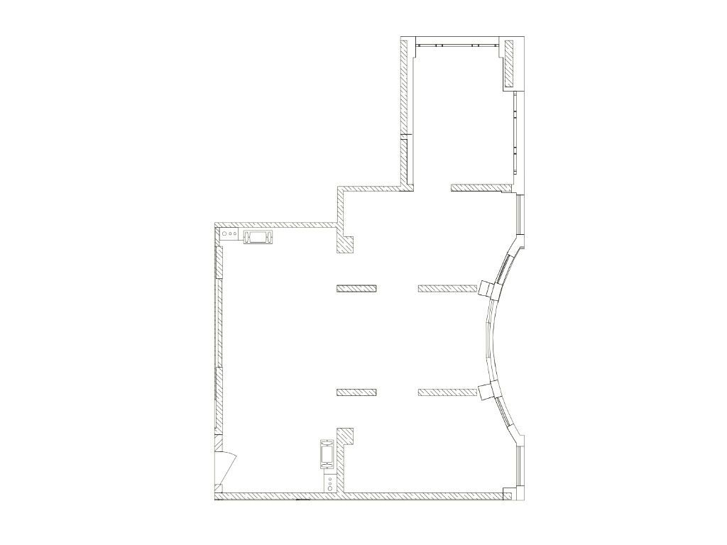Планировка: 3-комн. квартира 76.90 м² в новостройке Маршал