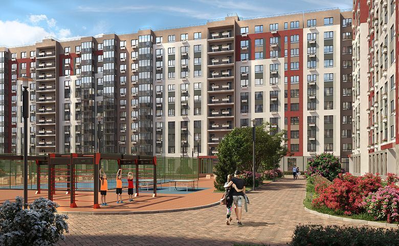 Планировка: 1-комн. квартира 40.42 м² в новостройке ЖК Расцветай в Янино