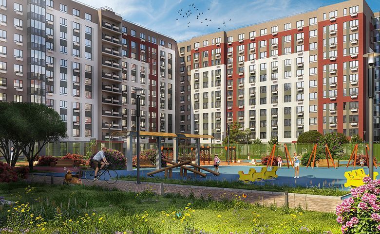 Планировка: 1-комн. квартира 40.93 м² в новостройке ЖК Расцветай в Янино