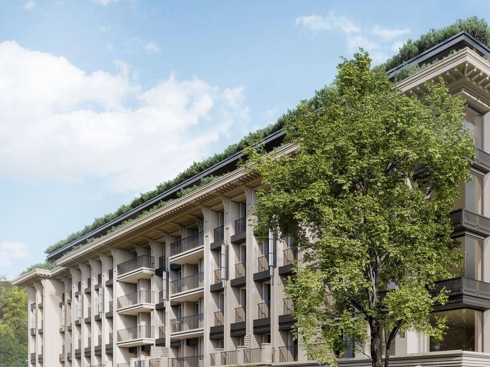 Планировка: Студия 135.50 м² в новостройке Аструм