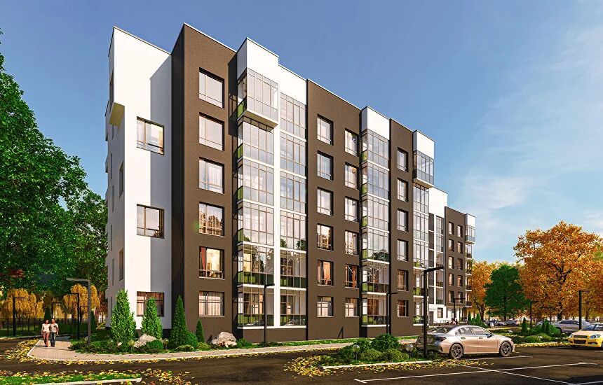 Планировка: Студия 30.68 м² в новостройке Огоньки