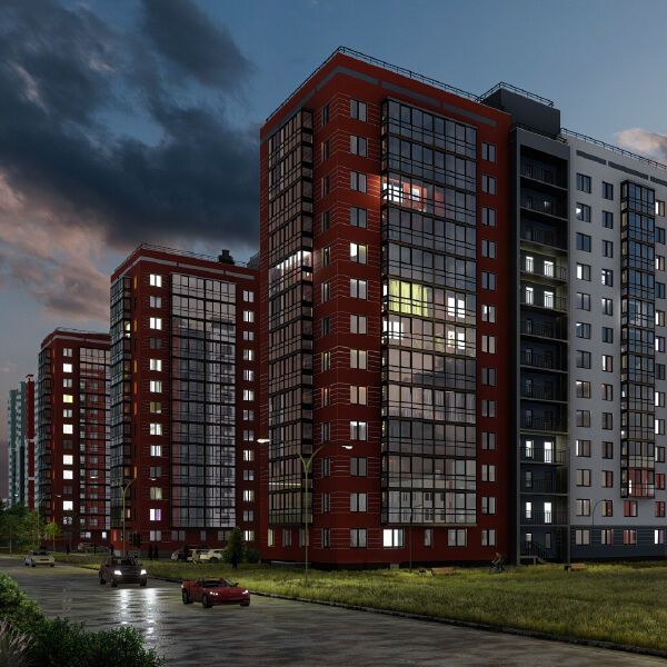 Планировка: Студия 31.30 м² в новостройке Руднева 15