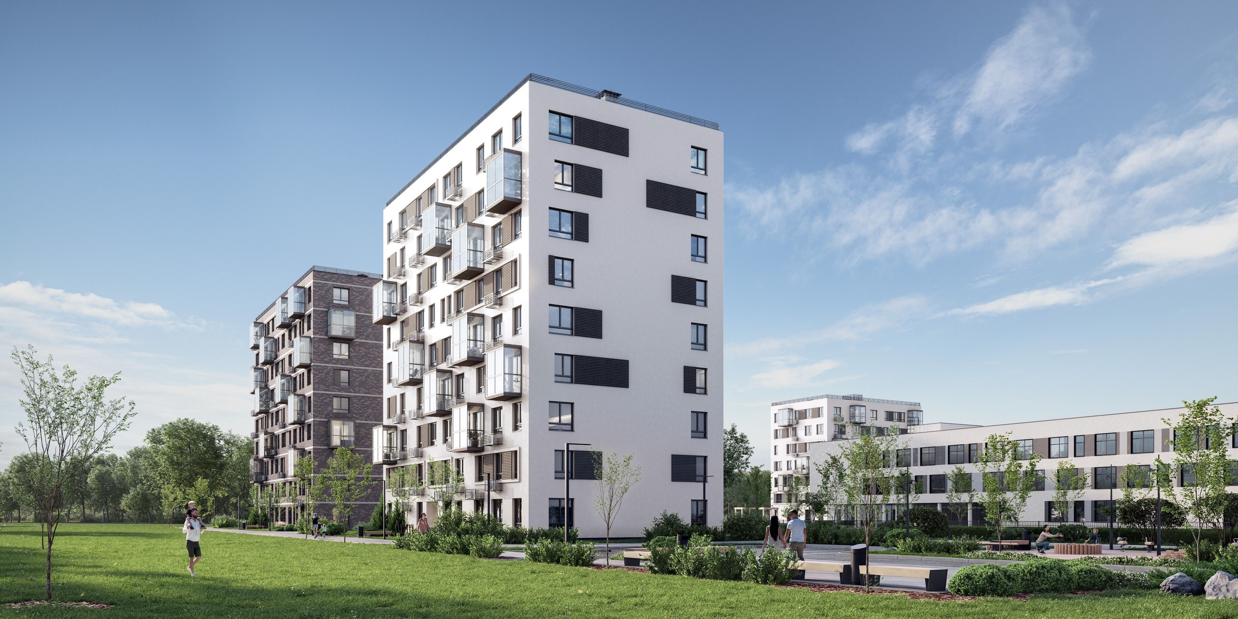 Планировка: 3-комн. квартира 70.80 м² в новостройке Курортный Квартал