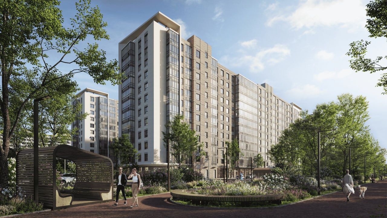 Планировка: 2-комн. квартира 35.52 м² в новостройке Аквилон Верба