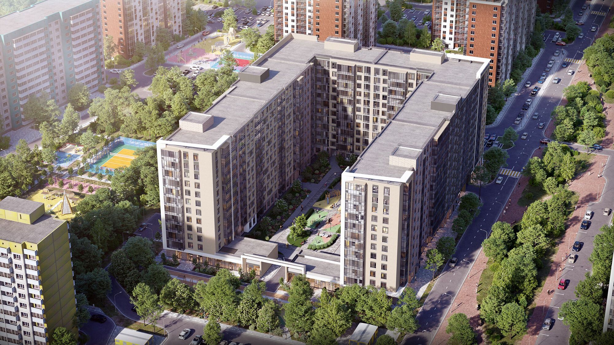 Планировка: 3-комн. квартира 59.68 м² в новостройке ЖК Аквилон Верба