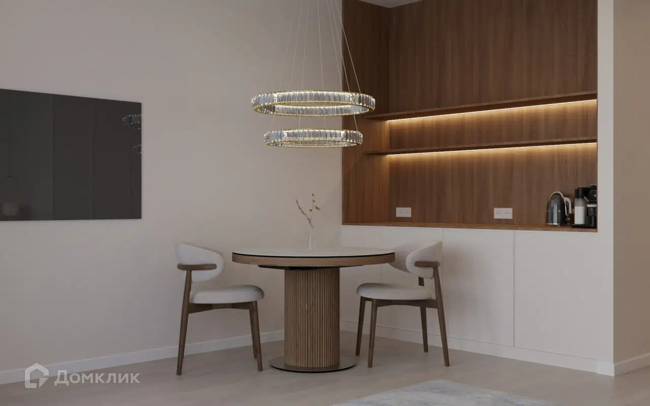 Планировка: 2-комн. квартира 48.60 м² в новостройке МореТут