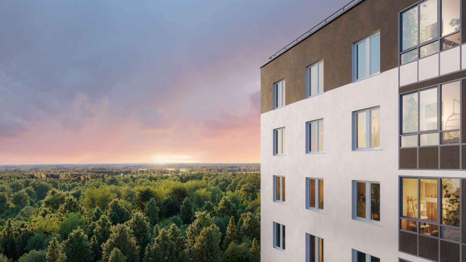 Планировка: 2-комн. квартира 66.40 м² в новостройке Клюква.Парк