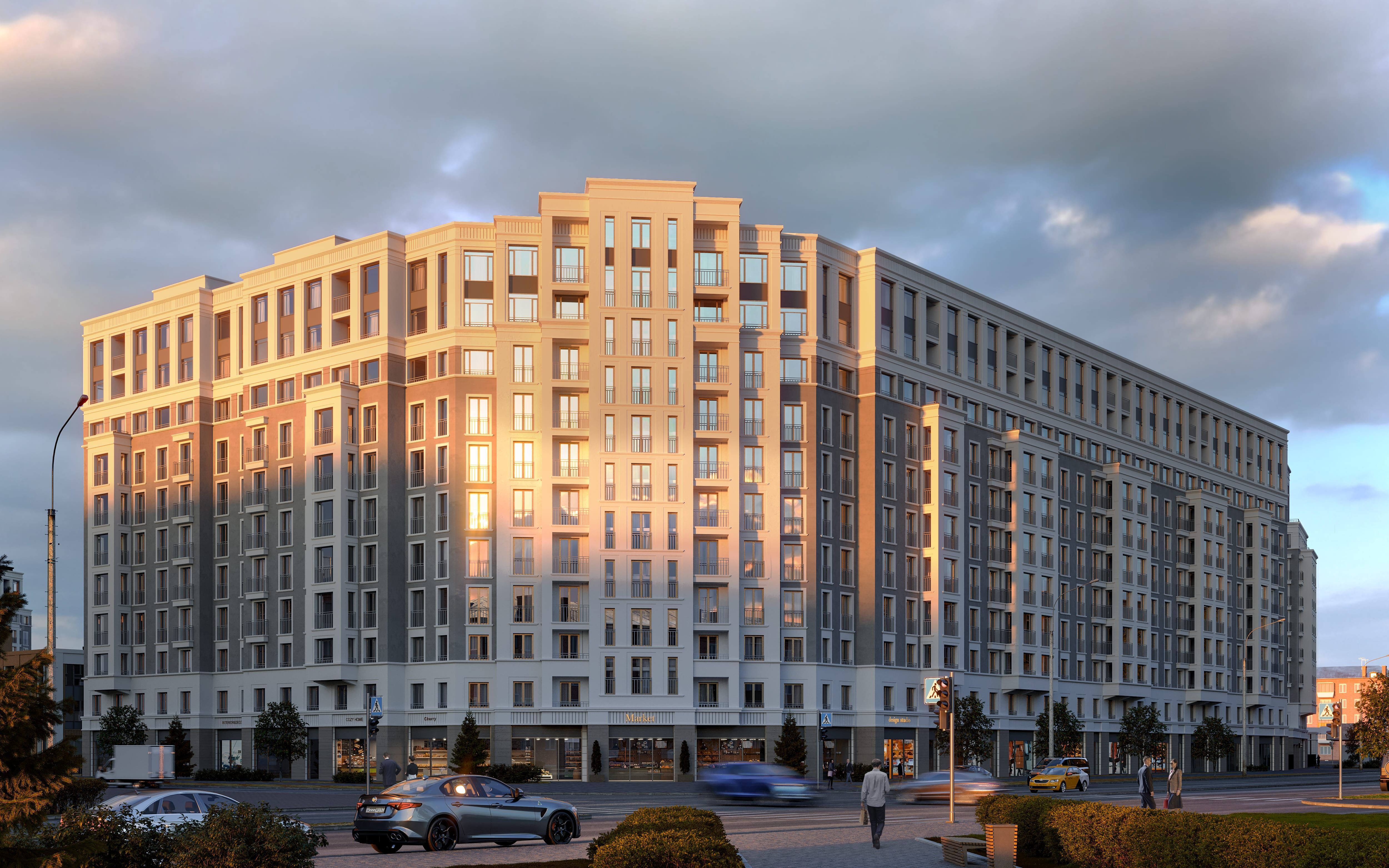 Планировка: 4-комн. квартира 105.10 м² в новостройке Айди Парк Победы