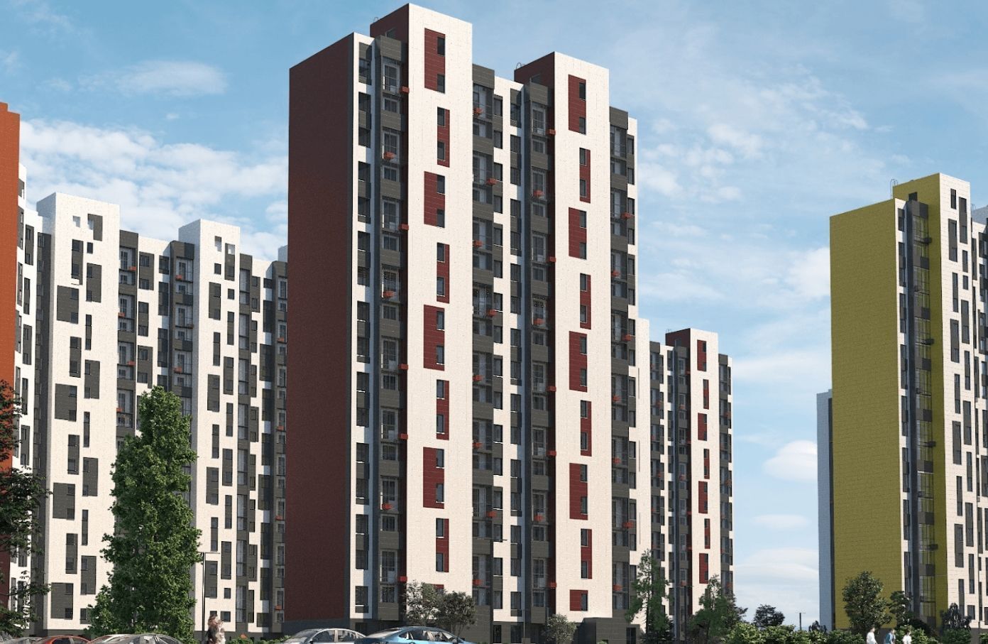Планировка: 2-комн. квартира 58.10 м² в новостройке Домодедово парк Новый квартал