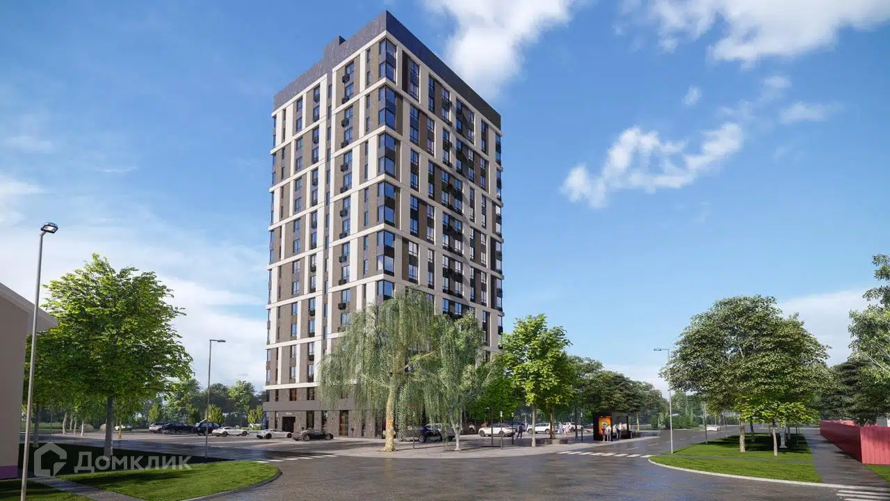Планировка: 1-комн. квартира 38.70 м² в новостройке Менделеев