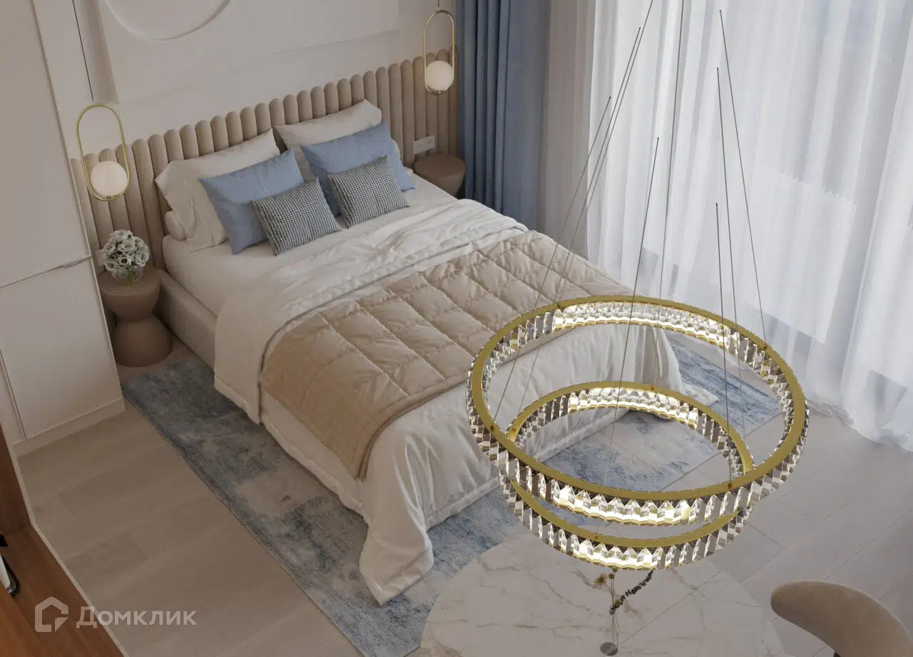 Планировка: 2-комн. квартира 49.70 м² в новостройке МореТут