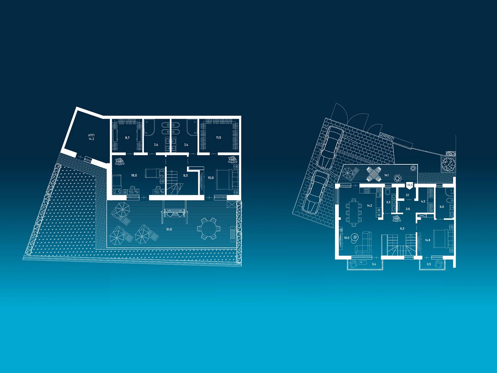 Планировка: 4-комн. квартира 250.20 м² в новостройке Отрада на реке