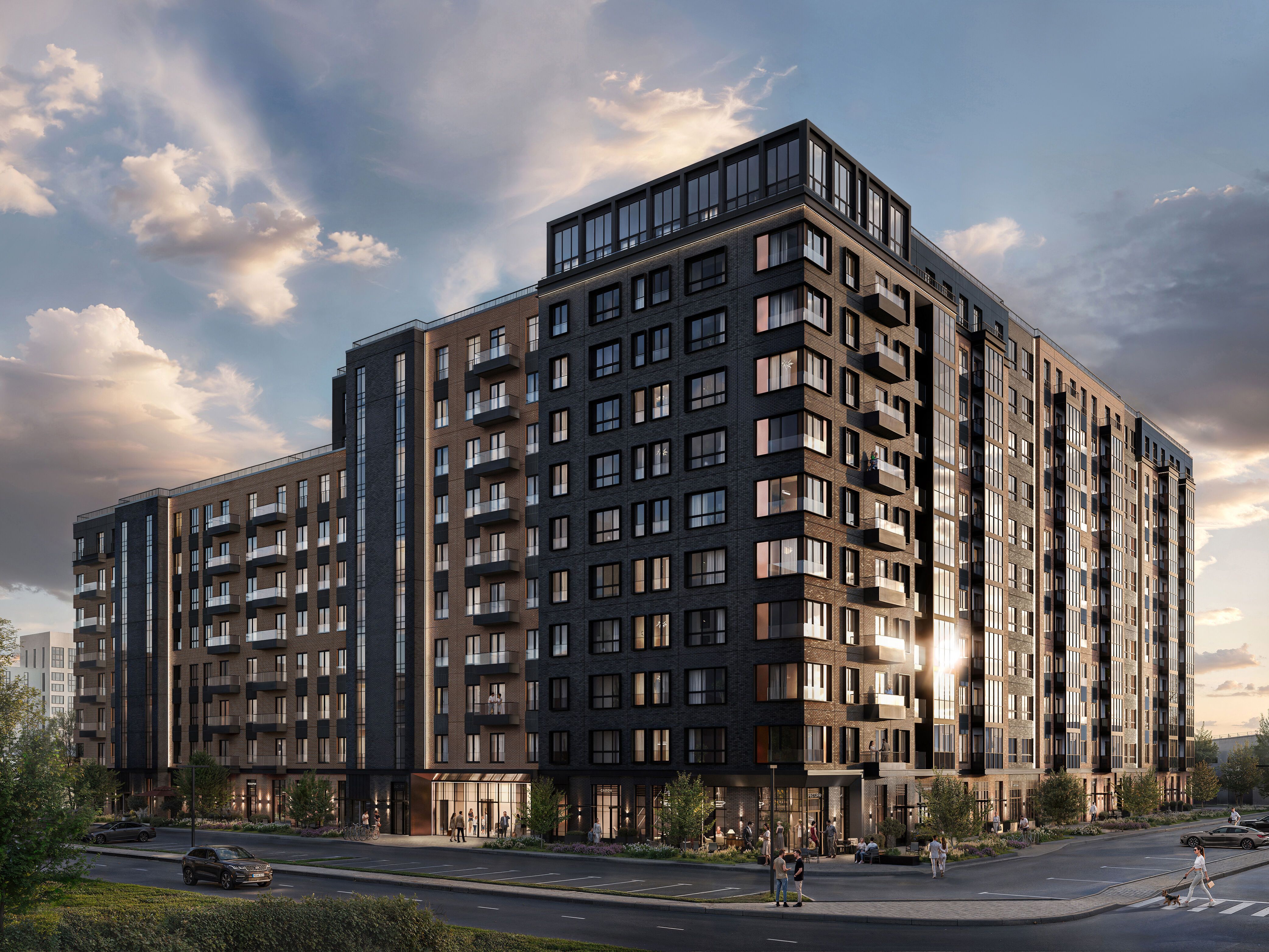 Планировка: 3-комн. квартира 92.90 м² в новостройке Ставни Обводный