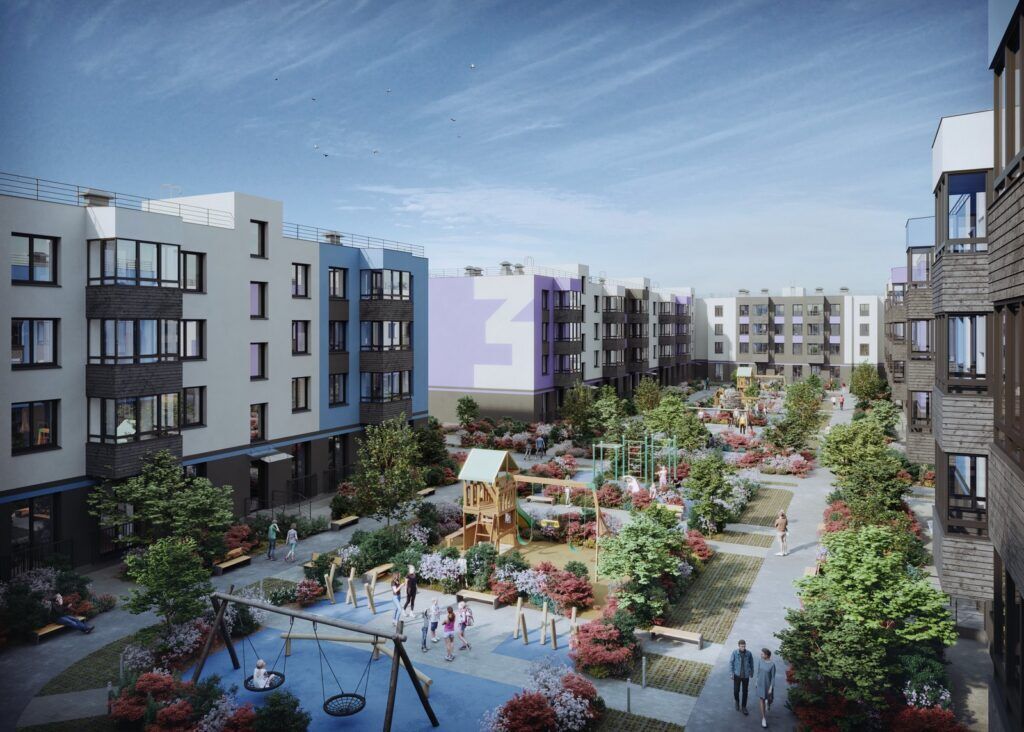 Планировка: 1-комн. квартира 41.80 м² в новостройке Аннино Сити