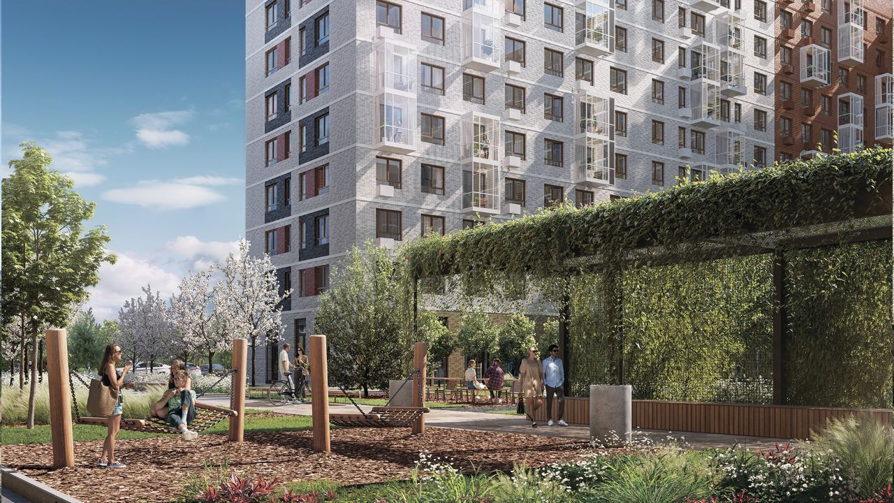 Планировка: Студия 22.90 м² в новостройке Алхимово