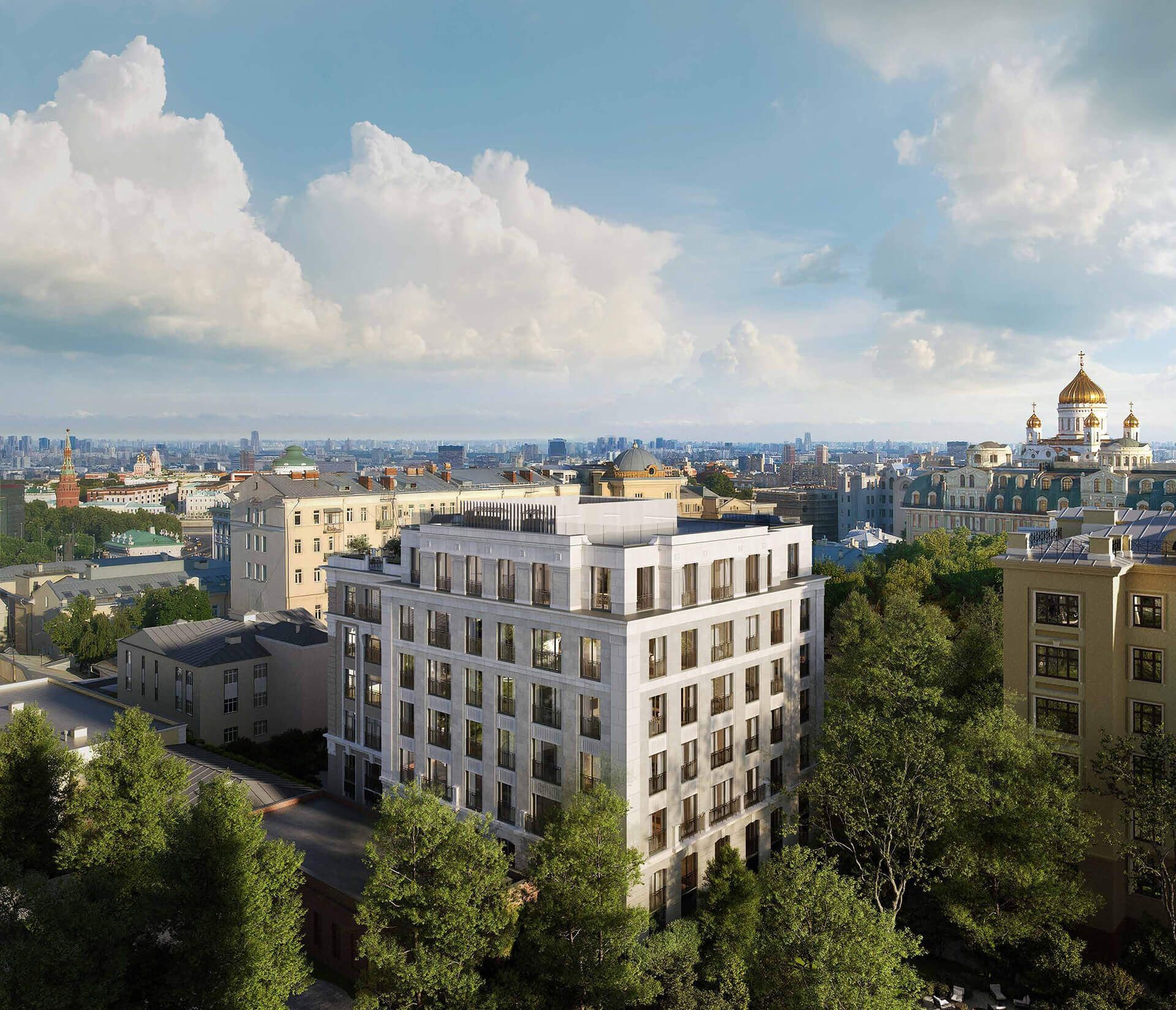 Планировка: 1-комнатная квартира 105.30 м² в новостройке Кло 17