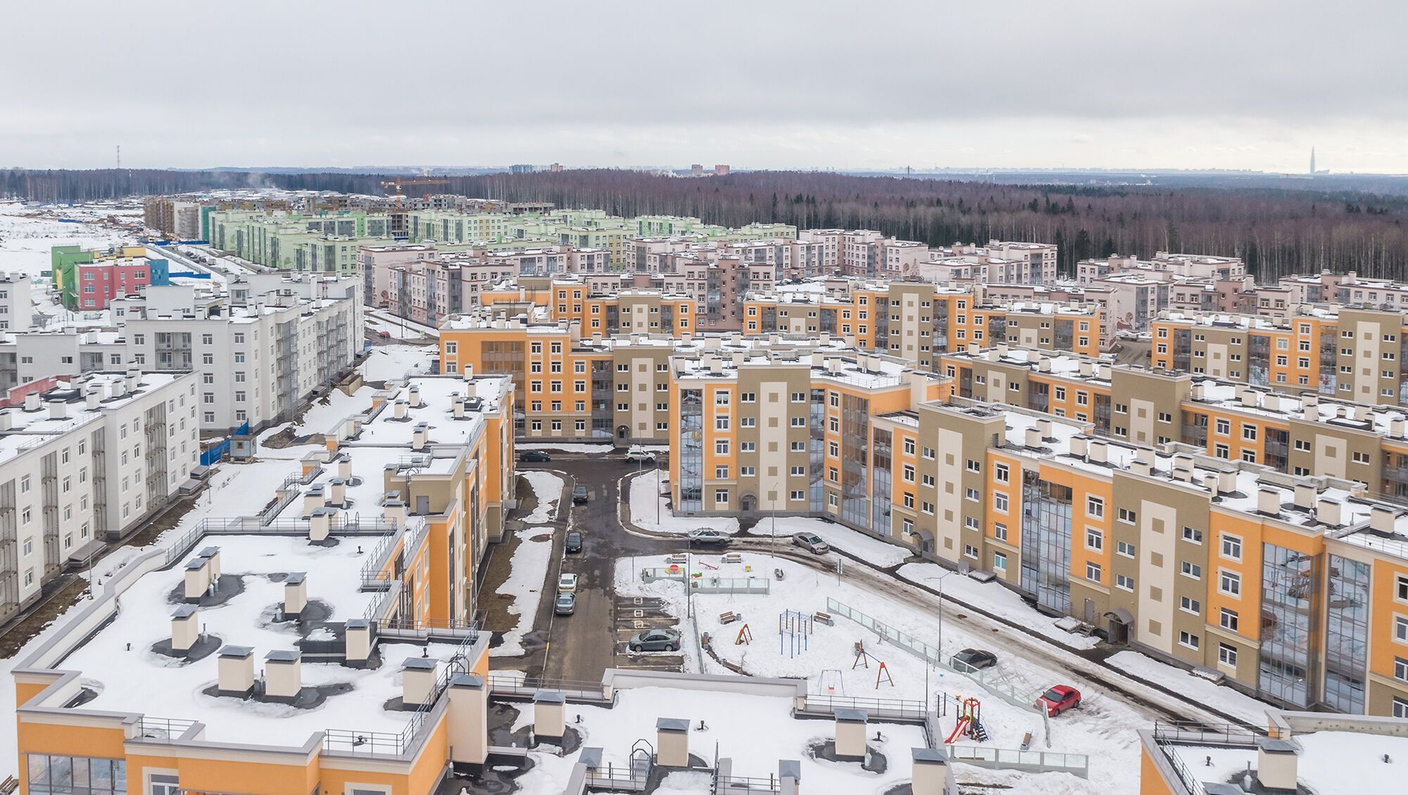 Планировка: 1-комн. квартира 36.29 м² в новостройке мкр. Новое Сертолово