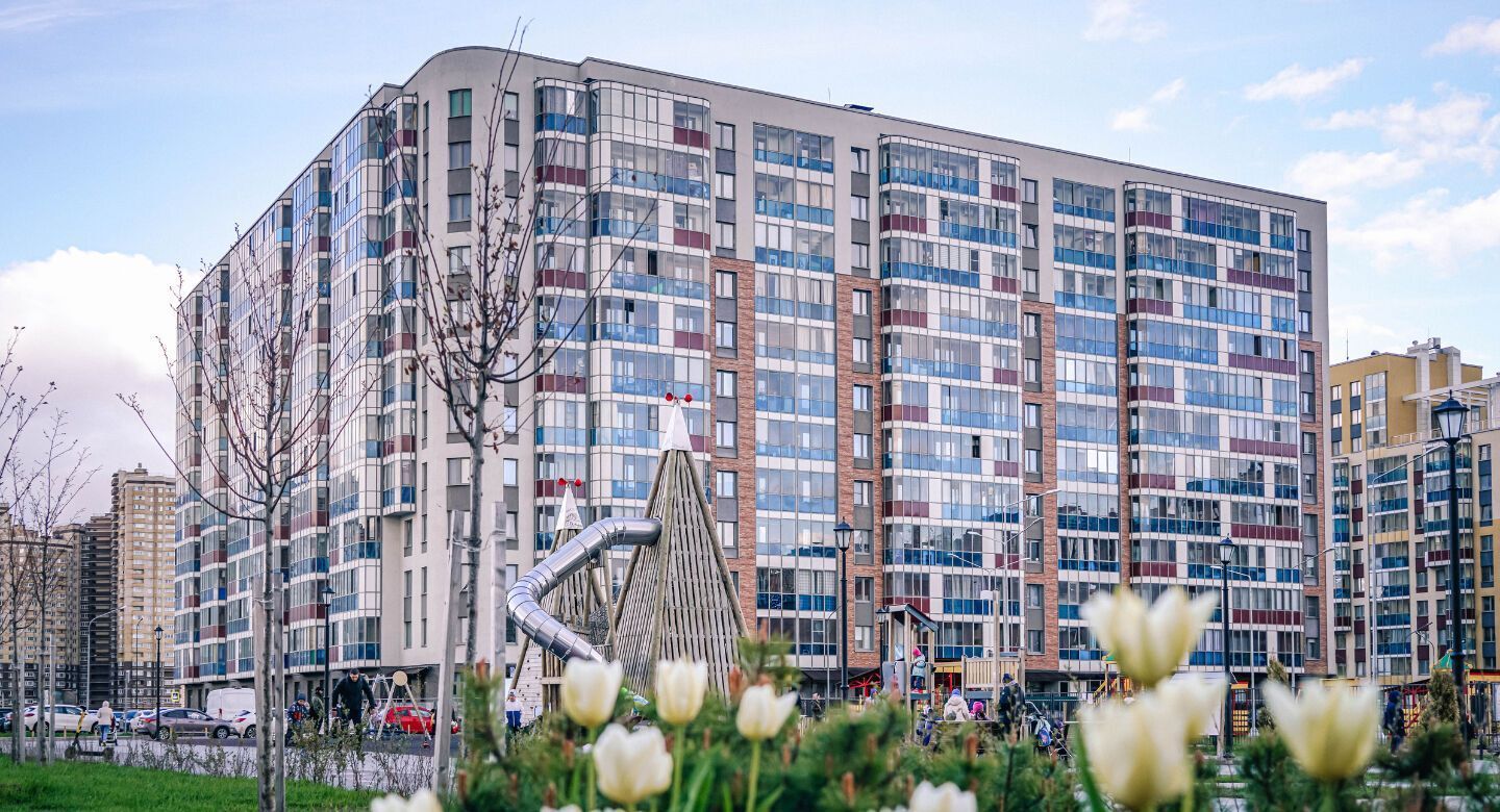 Планировка: 1-комн. квартира 45.29 м² в новостройке Энфилд