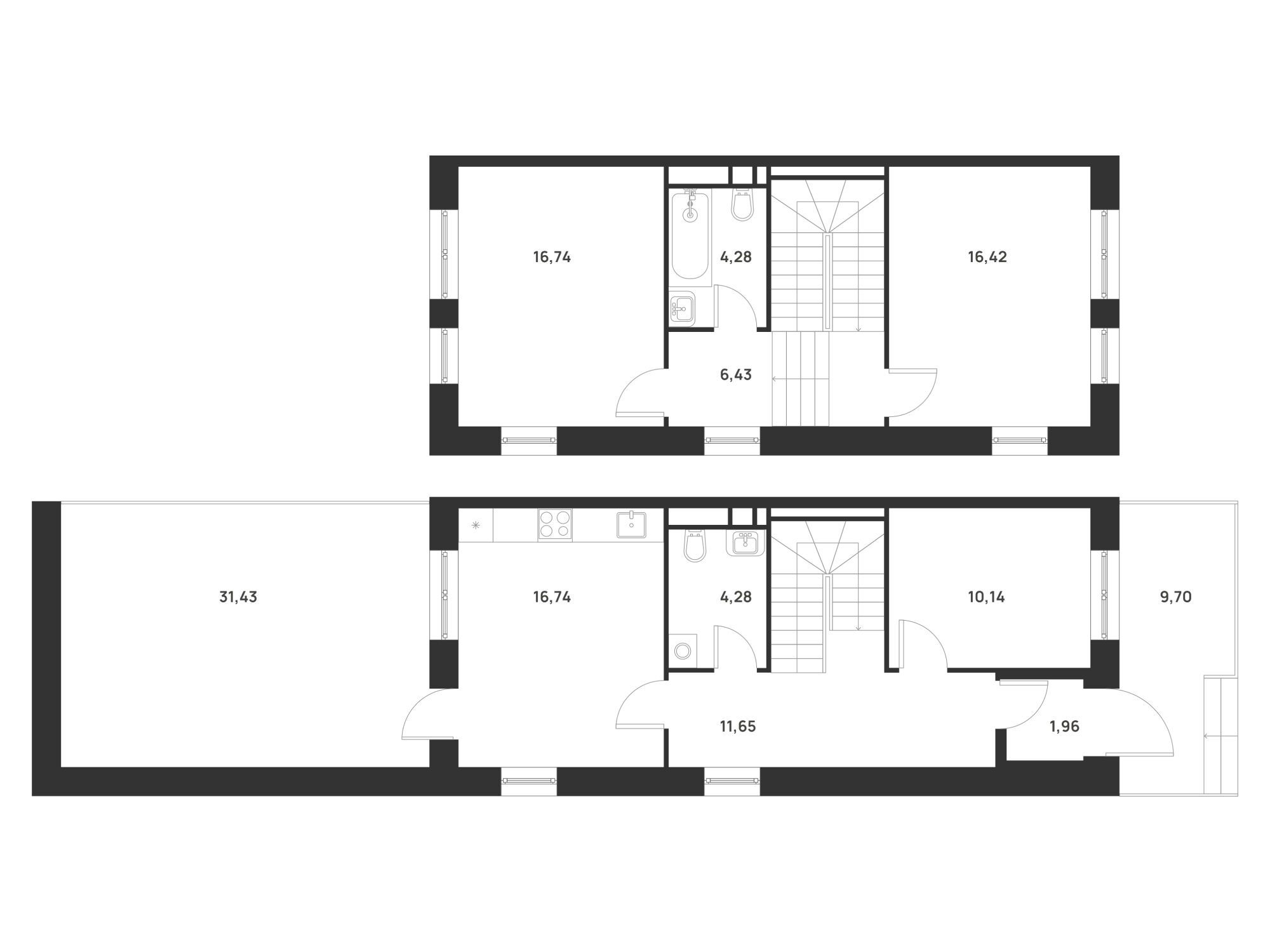Планировка: 3-комн. квартира 129.70 м² в новостройке ЖК Талисман на Рокоссовского