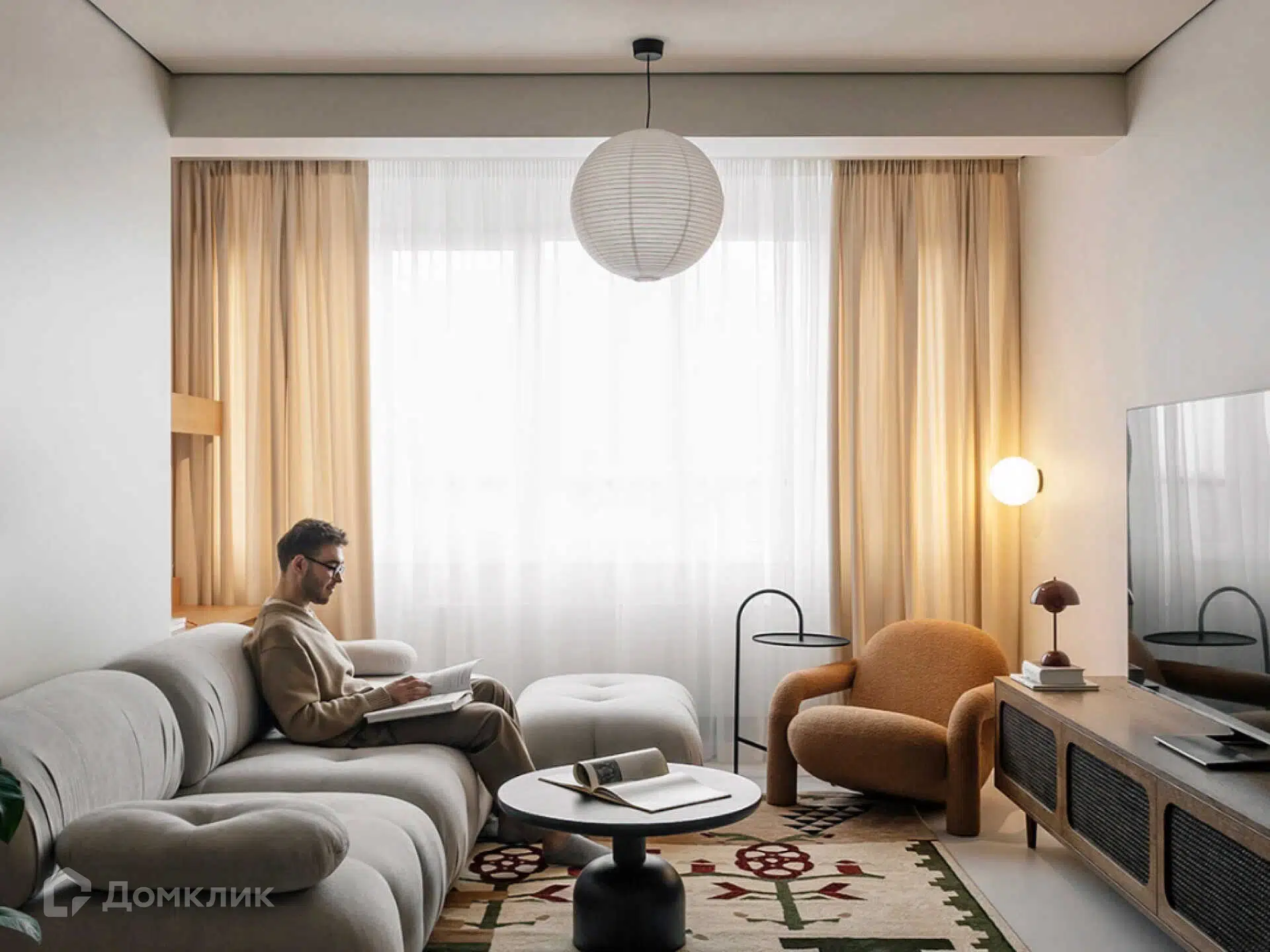 Планировка: 2-комн. квартира 62.30 м² в новостройке Эрмитаж