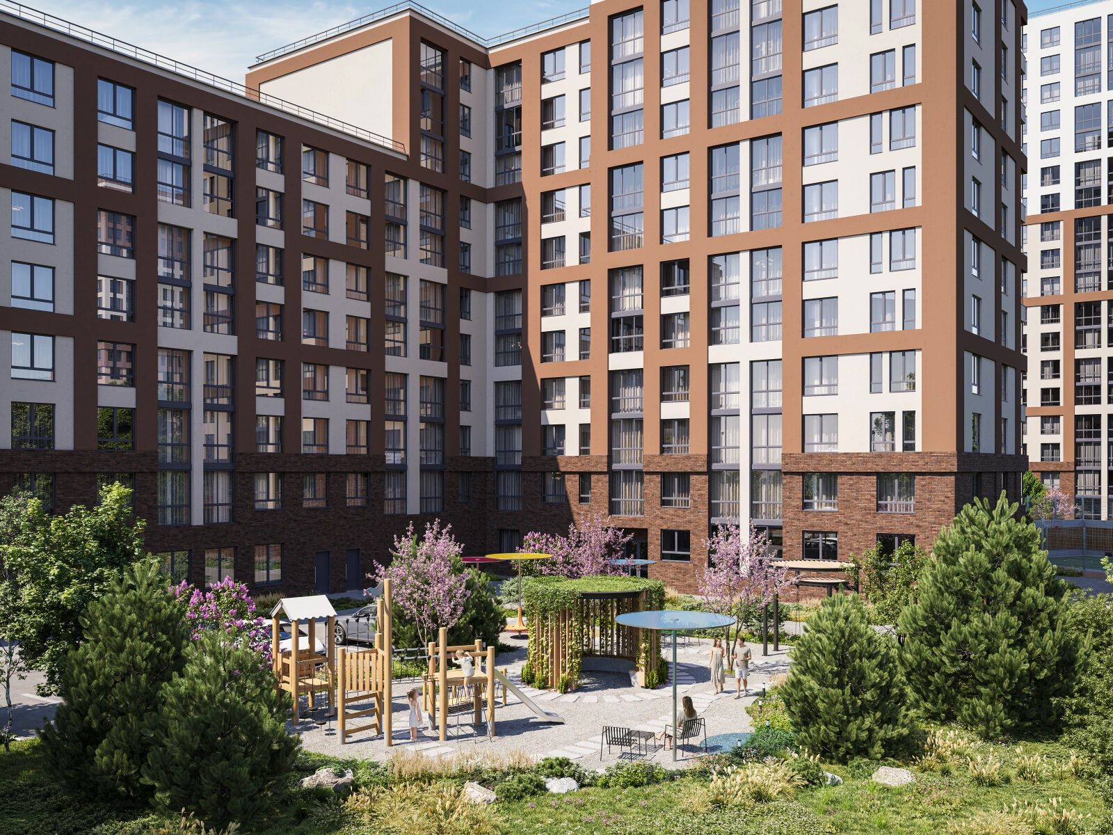 Планировка: Студия 29.26 м² в новостройке Высота. Новодевяткино