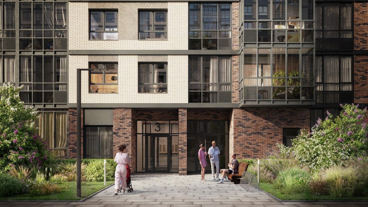 Планировка: 3-комн. квартира 55.01 м² в новостройке Аквилон Верба