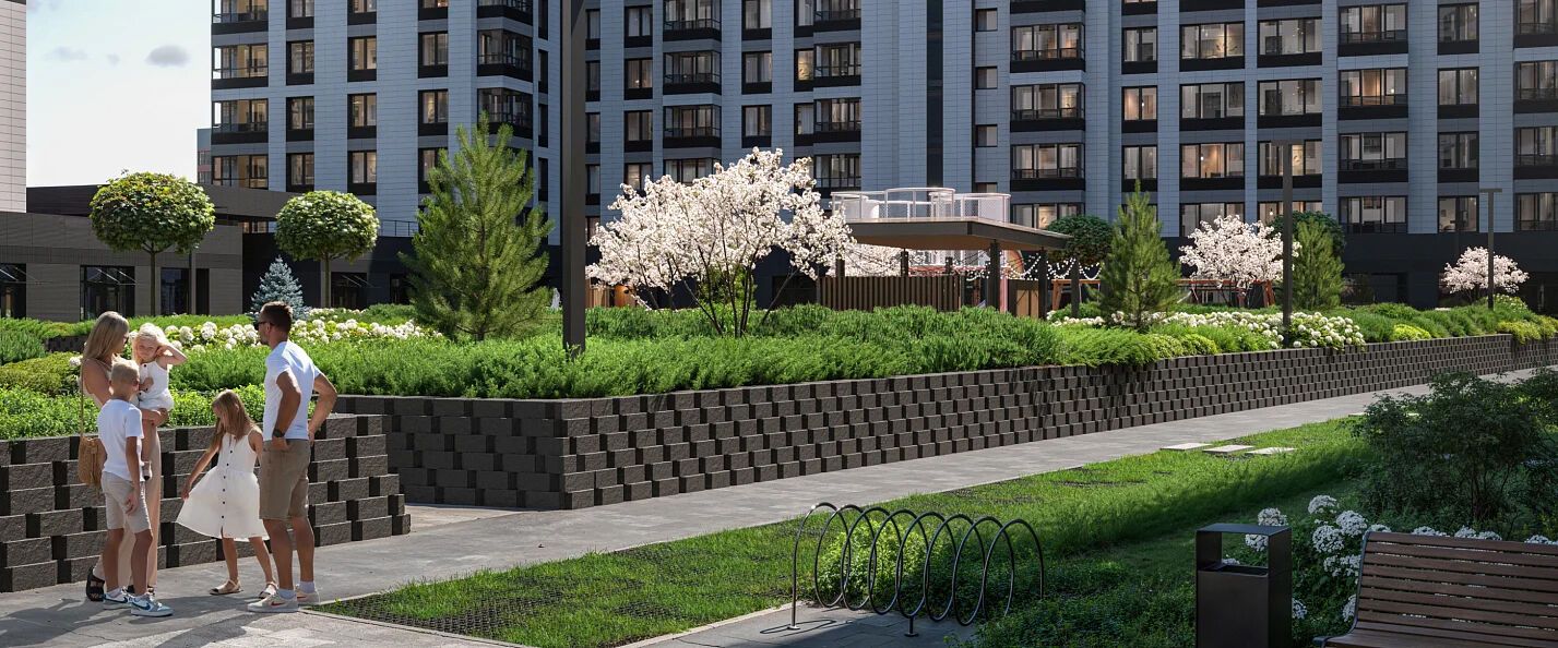 Планировка: Студия 26.00 м² в новостройке Квартал М36
