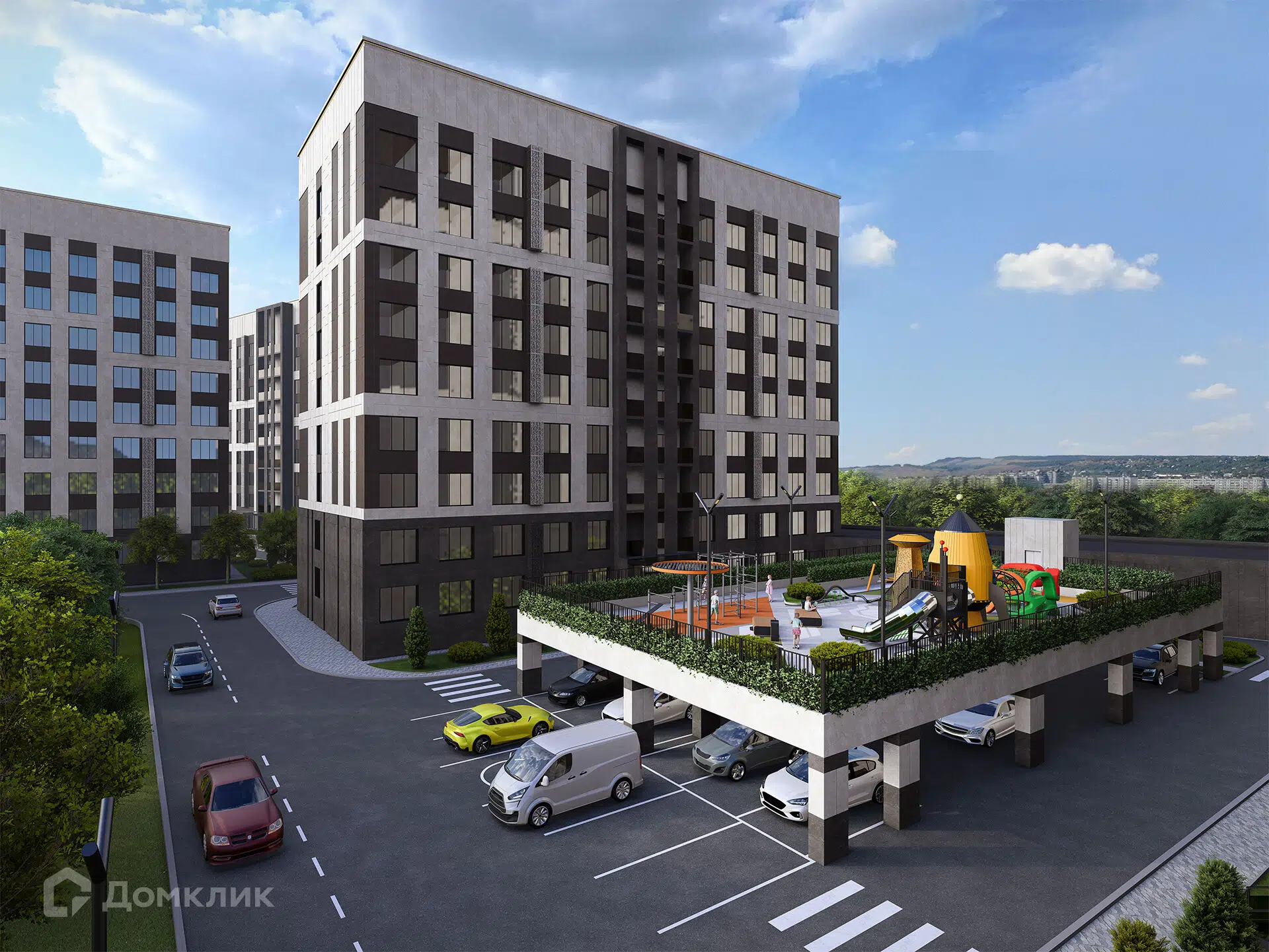 Планировка: 2-комн. квартира 62.23 м² в новостройке Николаевский Ессентуки