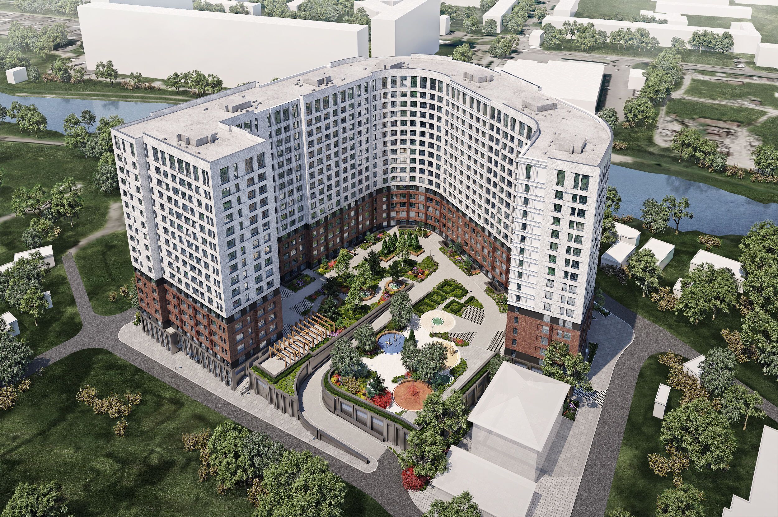 Планировка: 1-комн. квартира 40.30 м² в новостройке Мытищи-Сити