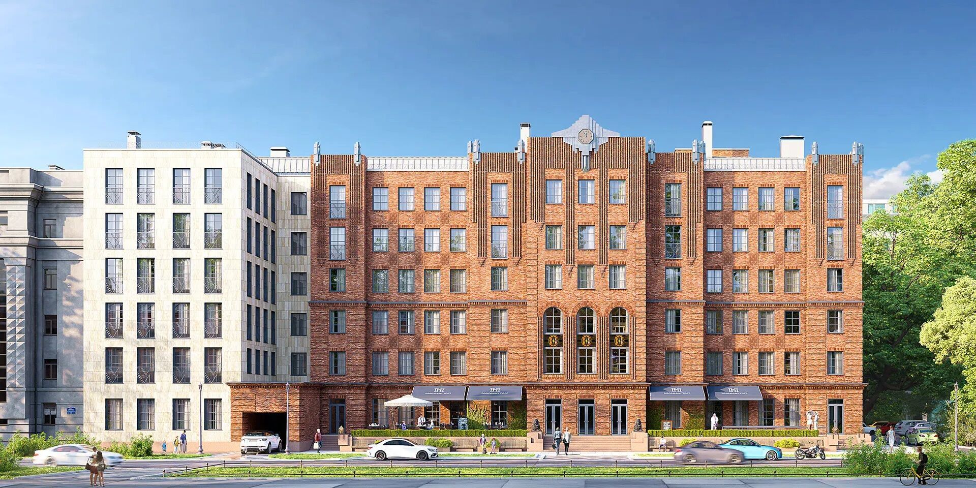 Планировка: 4-комн. квартира 159.30 м² в новостройке Манхэттэн