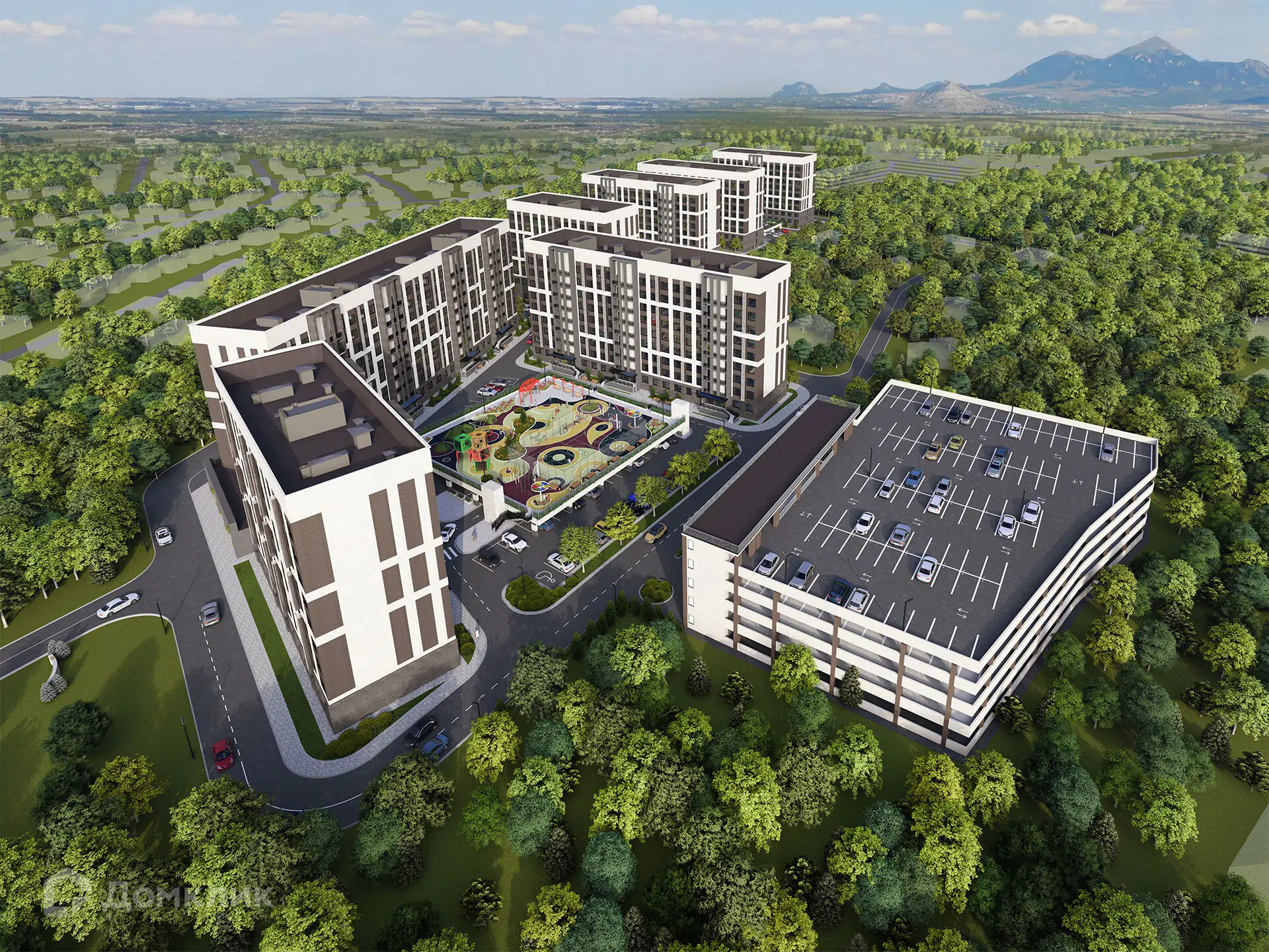 Планировка: 2-комн. квартира 55.39 м² в новостройке Николаевский Ессентуки