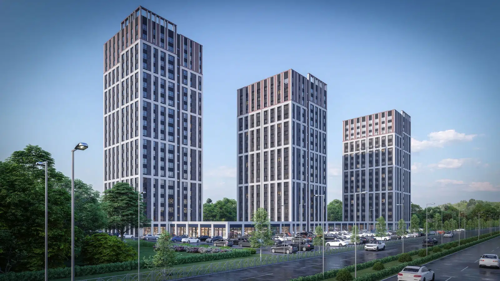Планировка: 1-комн. квартира 44.60 м² в новостройке Крылья