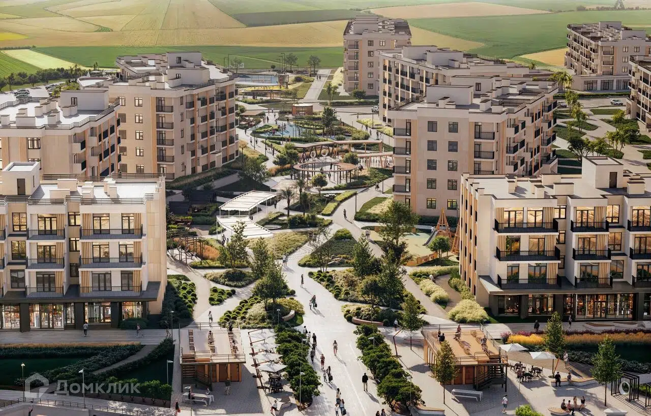 Планировка: 2-комн. квартира 48.60 м² в новостройке МореТут