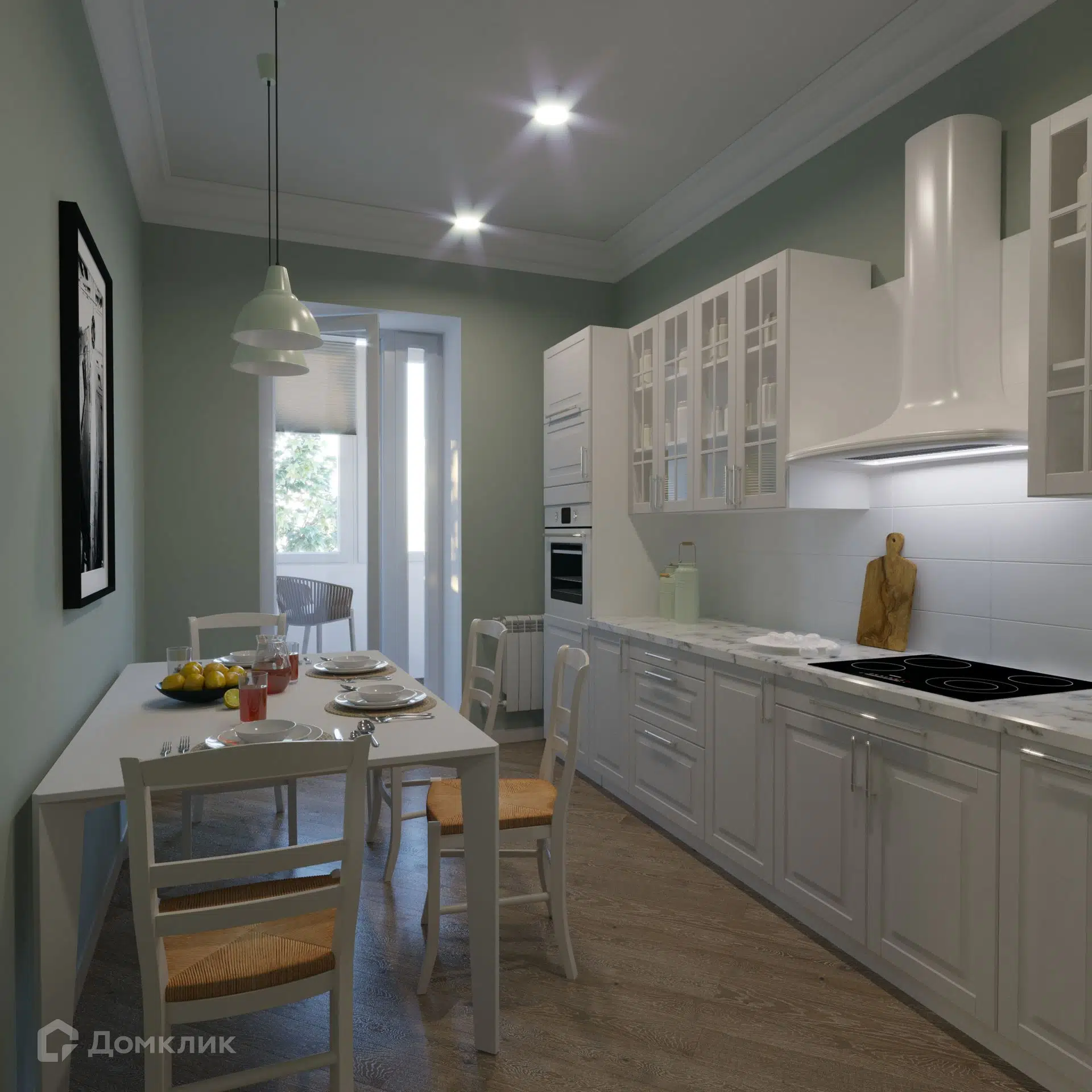 Планировка: 2-комн. квартира 56.19 м² в новостройке Енисейский