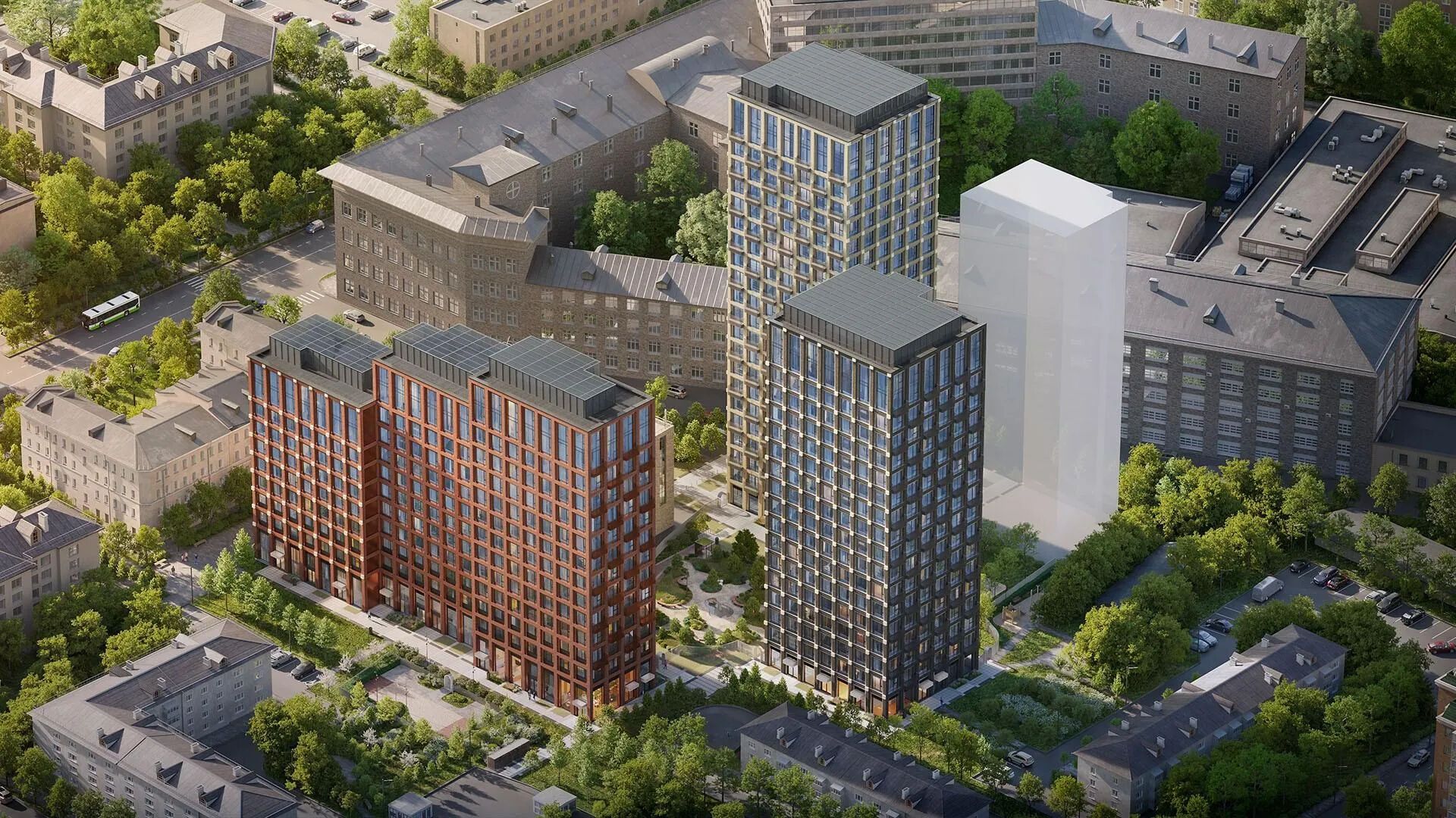 Планировка: 5-комн. квартира 160.10 м² в новостройке ЖК Левел Бауманская