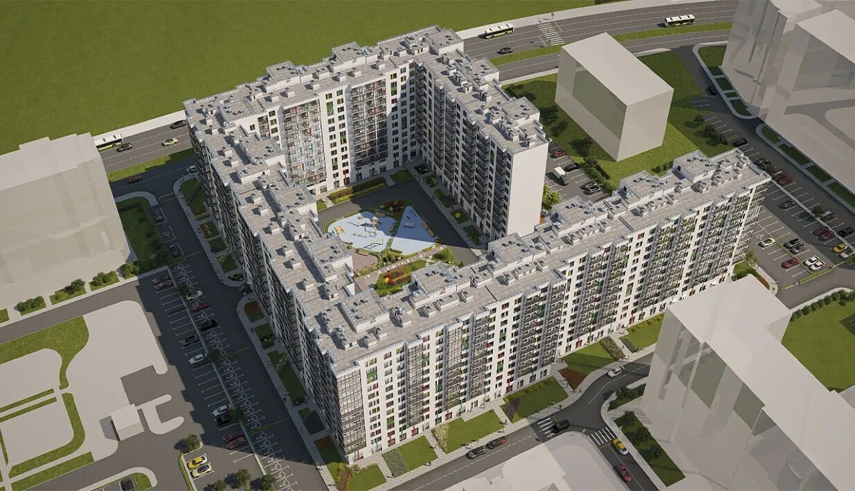 Планировка: Студия 24.60 м² в новостройке Монография