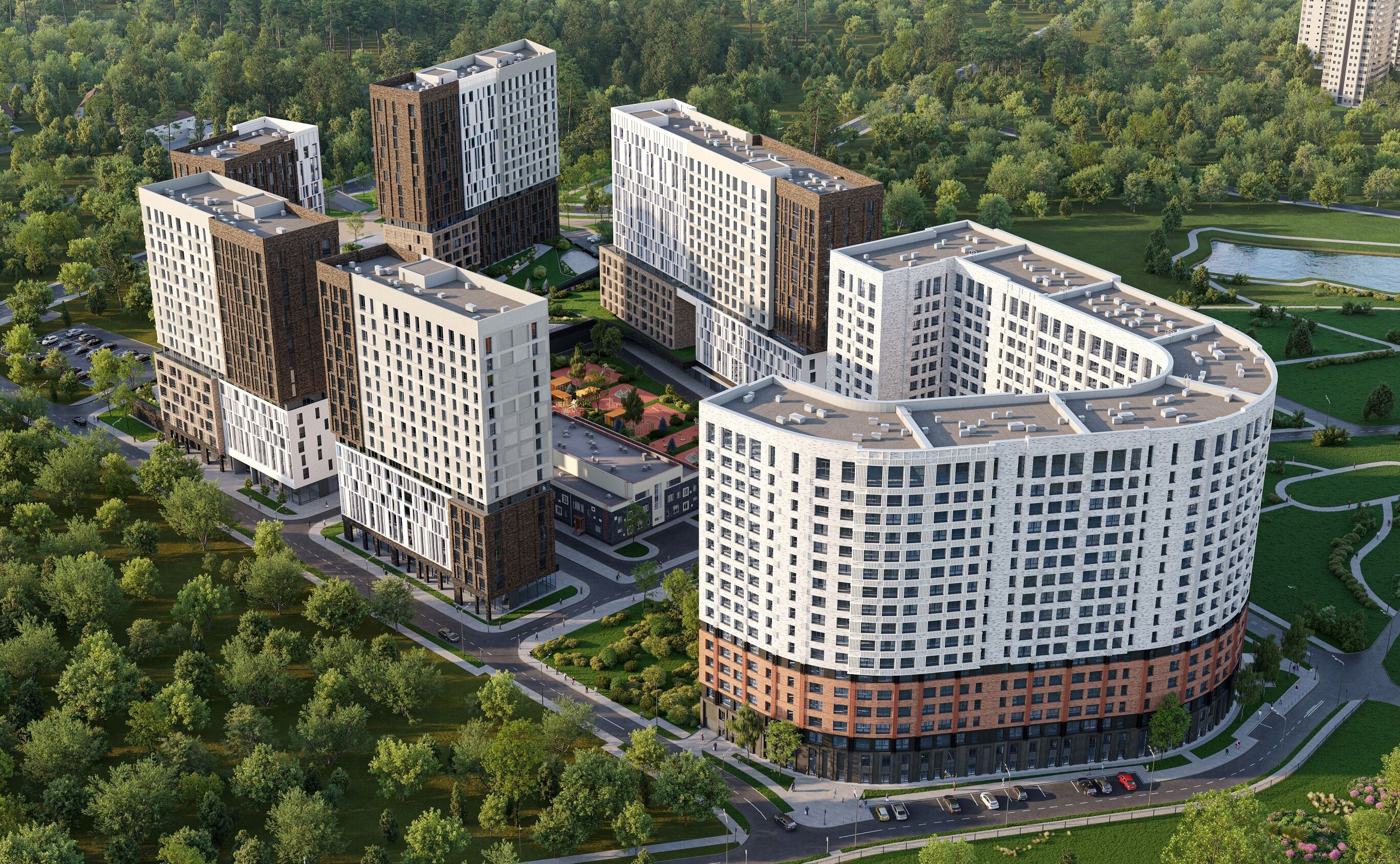 Планировка: 1-комн. квартира 40.30 м² в новостройке Мытищи-Сити