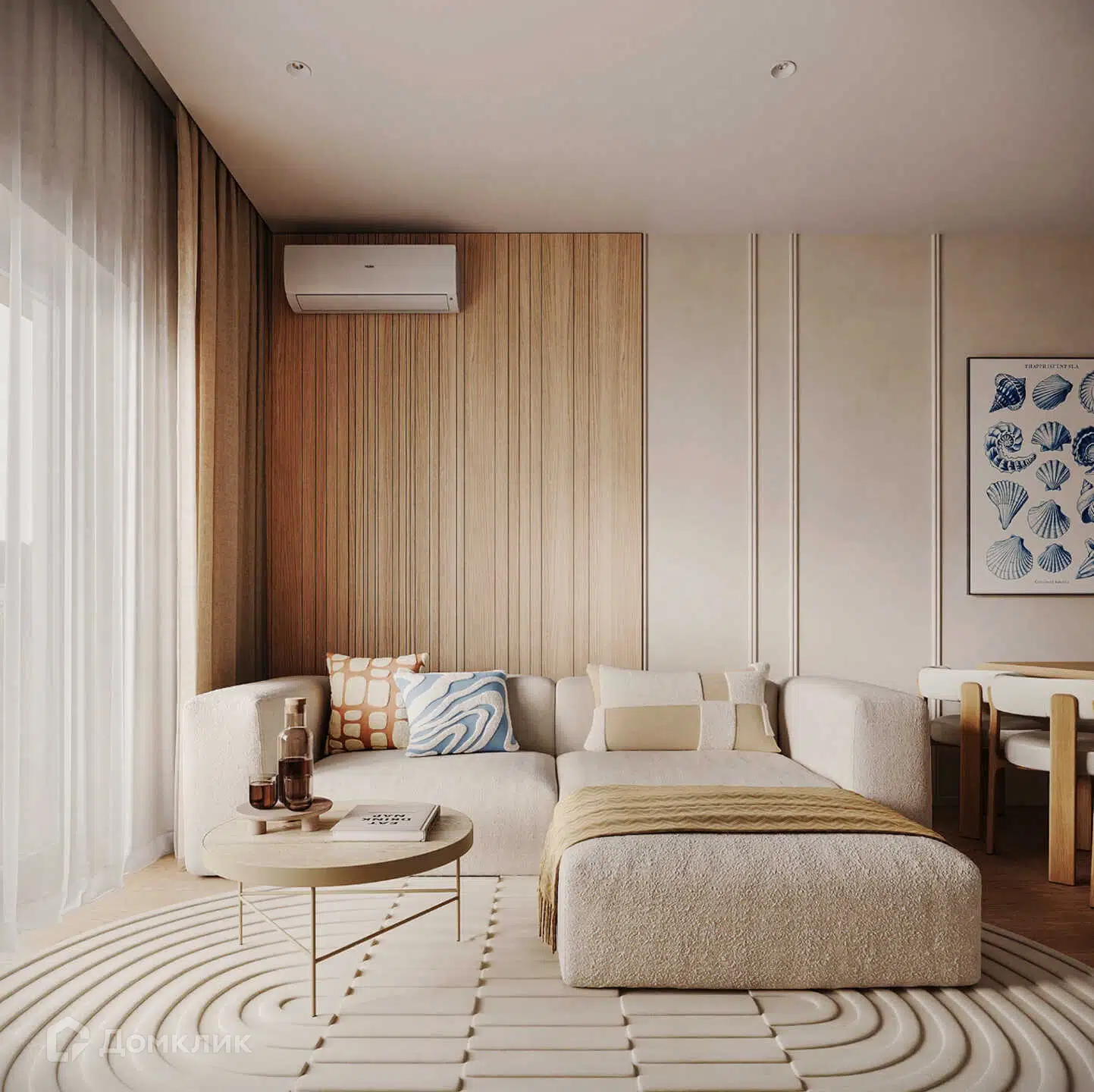 Планировка: 1-комн. квартира 46.00 м² в новостройке Эрмитаж
