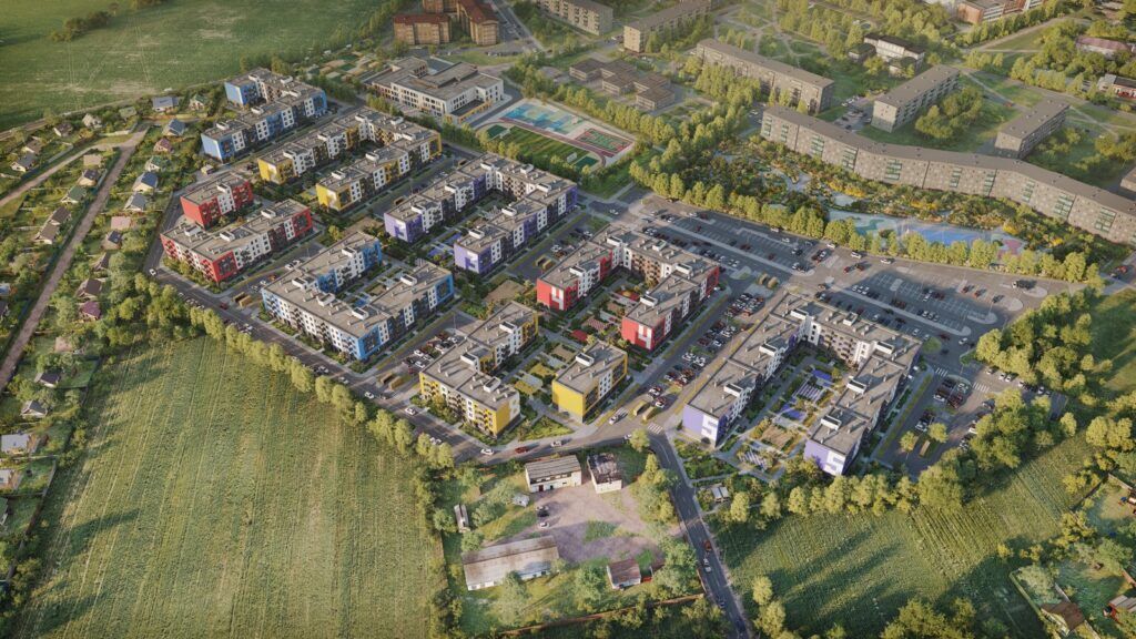 Планировка: 1-комн. квартира 36.60 м² в новостройке Аннино Сити